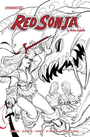 RED SONJA (2021) #3 CVR F 10 COPY INCV ANDOLFO B&W-gen