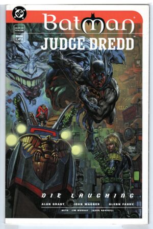 BATMAN JUDGE DREDD DIE LAUGHING #1 (1998)-scan