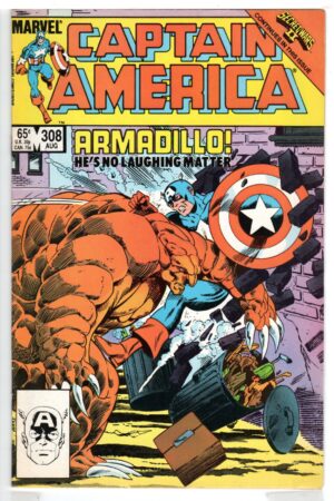 CAPTAIN AMERICA #308 (1968 1st Series) - 1st App. Armadillo -scan