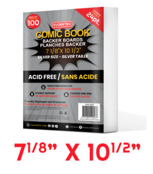 Comic Book Backer Boards Silver Age - Pack of 100 units - 7'' 1/8 * 10'' 1/2